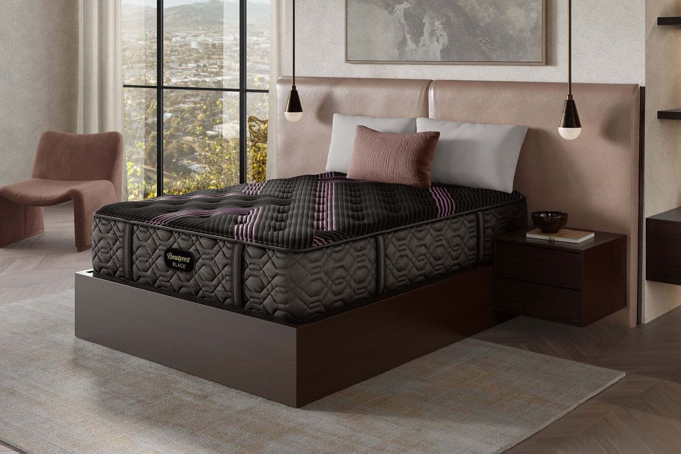 other Beautyrest Black Series 2 Non Pillow Top Medium King king — luxury mattress closeout